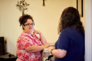 Nurse standing at nurse station