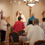 worship at senior living community chapel